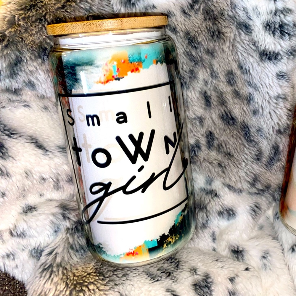 Small Town girl glass tumbler